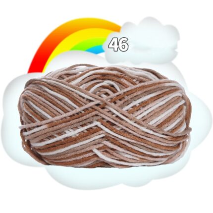50G Dyed Colorful Milk Sweet Soft Cotton Baby Knitting Wool Yarn Thick Crochet Yarn Thread For DIY Sweater Threads For Knitting 43