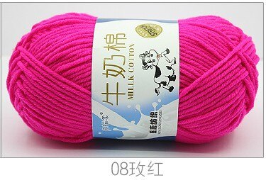 50g/set Milk Cotton Yarn Fine Quality Hand-Knitting Thread Soft Warm DIY Cotton Threads Baby Wool for Hand Knitting Crochet Yarn 20