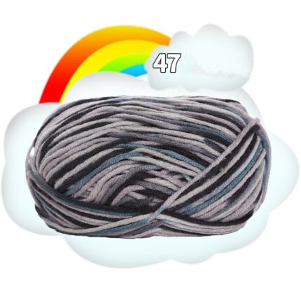 50G Dyed Colorful Milk Sweet Soft Cotton Baby Knitting Wool Yarn Thick Crochet Yarn Thread For DIY Sweater Threads For Knitting 42