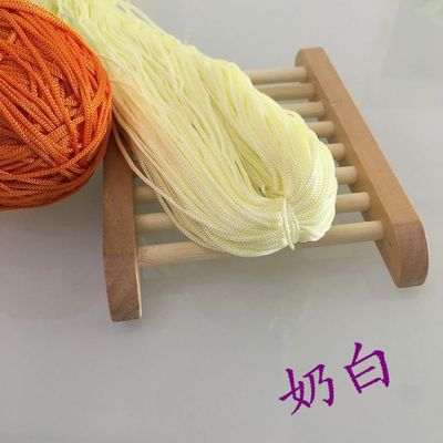 Upgraded Version of Hollow Thread Ice Silk Bright Silk Thread Hand-woven Circle Hook Doll Line 50g Yarn Crochet Threads Knitting 16