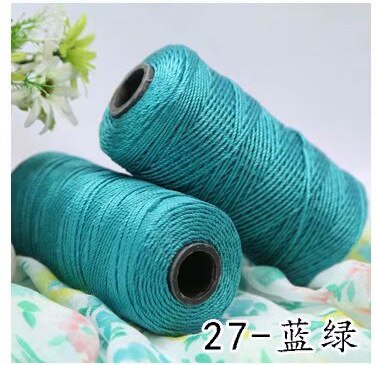 110g MultiColor Strong Braided Thread Silk Satin Nylon Cord Rope DIY Jewelry Bracelet Making Findings Beading Wire 21
