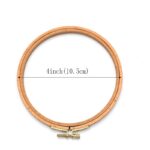 3-12 inch Wooden Bamboo Embroidery Frame Oval Embroidery Hoop Ring Cross Stitch Machine DIY Needlecraft Household Sewing Tool 5