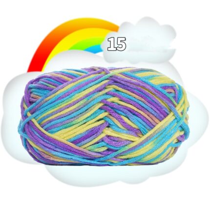 50G Dyed Colorful Milk Sweet Soft Cotton Baby Knitting Wool Yarn Thick Crochet Yarn Thread For DIY Sweater Threads For Knitting 11