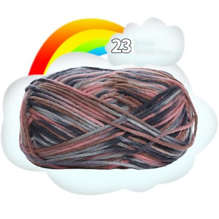 50G Dyed Colorful Milk Sweet Soft Cotton Baby Knitting Wool Yarn Thick Crochet Yarn Thread For DIY Sweater Threads For Knitting 34