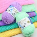 50g/set Milk Cotton Yarn Fine Quality Hand-Knitting Thread Soft Warm DIY Cotton Threads Baby Wool for Hand Knitting Crochet Yarn 4