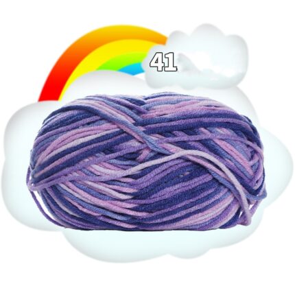 50G Dyed Colorful Milk Sweet Soft Cotton Baby Knitting Wool Yarn Thick Crochet Yarn Thread For DIY Sweater Threads For Knitting 40