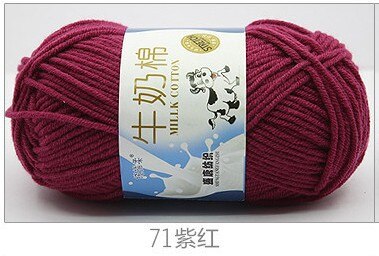 50g/set Milk Cotton Yarn Fine Quality Hand-Knitting Thread Soft Warm DIY Cotton Threads Baby Wool for Hand Knitting Crochet Yarn 73
