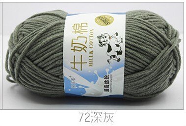 50g/set Milk Cotton Yarn Fine Quality Hand-Knitting Thread Soft Warm DIY Cotton Threads Baby Wool for Hand Knitting Crochet Yarn 72