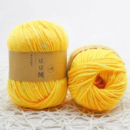 Protein Fleece Wool Yarn Dot Pettern Wool Yarn Medium Coarse Hand-Knitted Sweater Coat Line Hand Knitting Warm Baby Wool Yarn 11