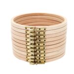 4-9 inch Wooden Bamboo Embroidery Frame Oval Embroidery Hoop Ring Cross Stitch Machine DIY Needlecraft Household Sewing Tool 1
