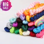 Cotton laccy yarn Handmade Clothes hand embroidery cross stitch